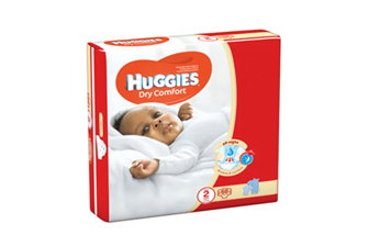 Huggies Dry Comfort Jumbo (size 2) 5-8Kgs 68's