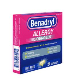 Benadryl Allergy Relief Capsules 24's