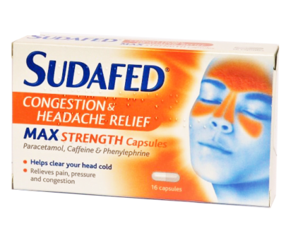 Sudafed Congestion & Headache Max