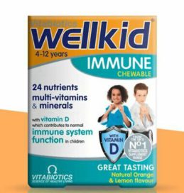 Wellkid Immune Chewable Tabs 4-12Yrs 30's