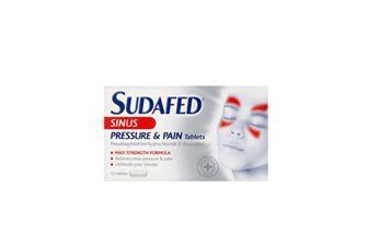 Sudafed sinus pressure and pain tablets