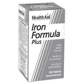 HealthAid Iron Formula Plus Tablets 100`s