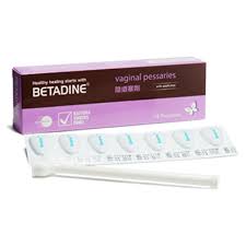 Betadine vaginal pessaries