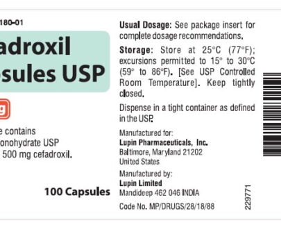 Cefadroxil Caps 500Mg 100'S