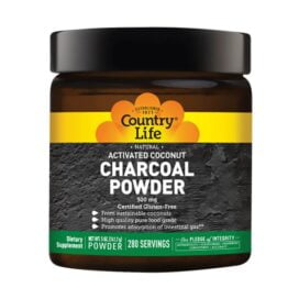 Country Life Activated Coconut Charcoal Powder 500Mg 280Svs