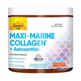 Country Life Maxi-Marine Collagen + Astaxanthin (3.9Oz)113G