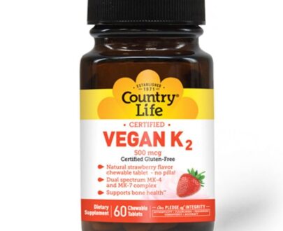 Country Life Vegan K2 500Mcg 60’S