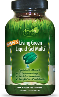 Irwin Naturals Living Green Liquid-Gel Multi For Men 90Ct