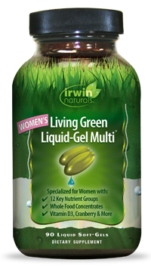 Irwin Naturals Living Green Liquid-Gel Multi For Women 90Ct