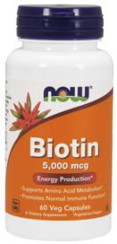 Now Biotin 5000 Mcg 60Caps