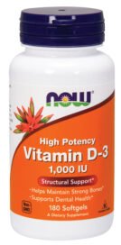 Now Vitamin D-3 1000Iu 180Softgels