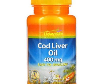 THOMPSON COD LIVER OIL 400MG 60S