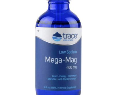 TRACE MINERALS LOW SODIUM MEGA-MAG 400 MG (4FL) 118ML