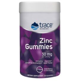 TRACE MINERALS ZINC GUMMIES 30 MG ELDERBERRY 60S