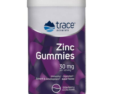 TRACE MINERALS ZINC GUMMIES 30 MG ELDERBERRY 60S