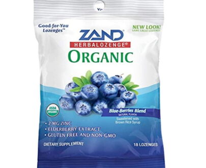 Zand Org HLozenge Blue-Berries Blue 18Ct