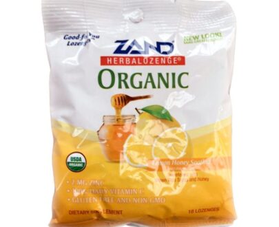 Zand Org HLozenge Lemon Honey Soother 18Ct