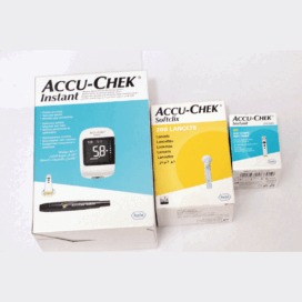 Accu-Chek Instant Meter+Strips +lancets