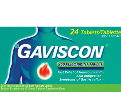 Gaviscon 250mg Peppermint Tablets 24`s