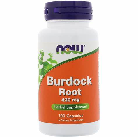 Now Burdock Root Caps 100's