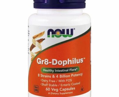 Now GR8-Dophilus Caps 60's - 8 strain probiotic 4 billion potency