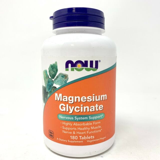 Now Magnesium Glycinate 200mg Tabs 180's