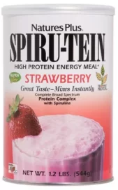 Natures Plus Spiru-tein Protein Shake Strawberry 544gm