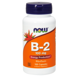 Now Vitamin B2 Riboflavin 100mg Caps 100's