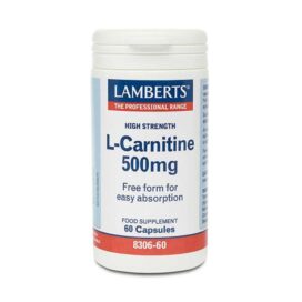 Lamberts L Carnitine 500mg Caps 60's