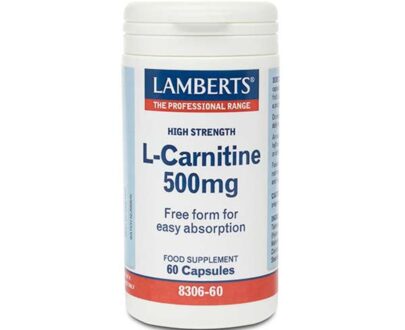 Lamberts L Carnitine 500mg Caps 60's