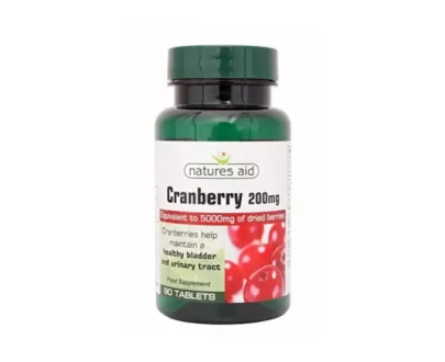 Natures Aid Cranberry 200mg Tabs 90s