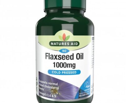 Natures Aid Cold Pressed Flaxseed Oil 1000mg 90 Capsules