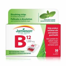 Jamieson B12 1000Mcg Fast Dissolving Strips 30`S