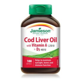 Jamieson Cod Liver Oil+Vit A+D3 Softgels 100's