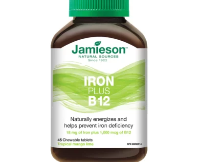 Jamieson Iron + Vitamin B12, 45 chewable tabs