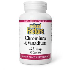 Natural Factors Chromium & Vinadium 125mg Cap 90's