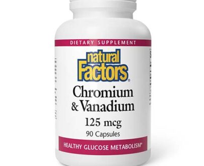 Natural Factors Chromium & Vinadium 125mg Cap 90's