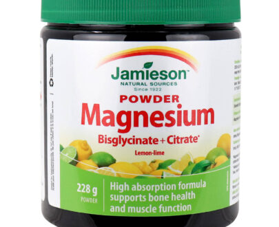 Jamieson Magnesium (Bisglycinate & Citrate) Powder 228g