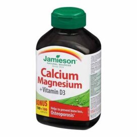 Jamieson Calcium Magnesium + D3 Caplets 200S