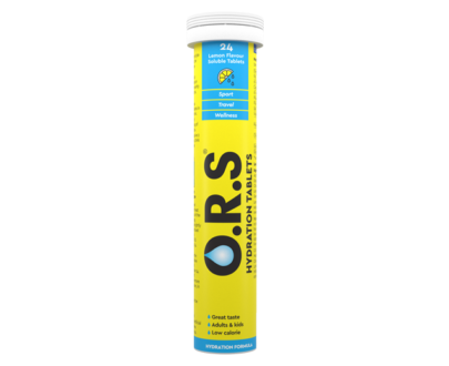 ORS Hydration Soluble Lemon Tablets 24's