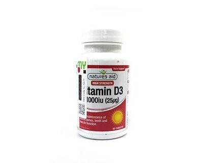 Natures Aid Vit D3 1000iu Vegaterian 90's