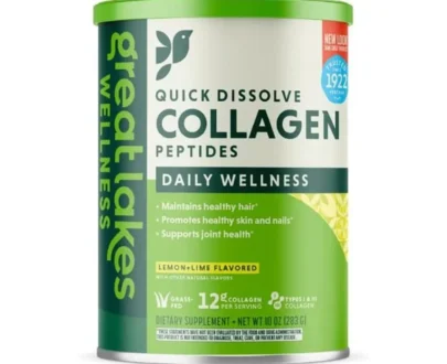 GLW LEMON & LIME DAILY WELLNESS QUICK DISSOLVE COLLAGEN PEPTIDES 283G