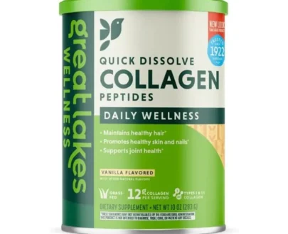GLW VANILLA DAILY WELLNESS QUICK DISSOLVE COLLAGEN PEPTIDES 283G