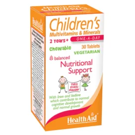 HealthAid Children's MultiVitamin & Minerals - Chewable Tablets 30`s
