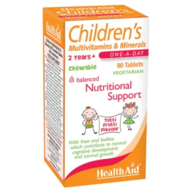 HealthAid Children’s MultiVitamin & Minerals – Chewable Tablets 90`s
