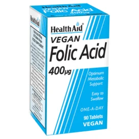 HealthAid Folic Acid 400µg Tablets 90`s