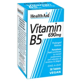 HealthAid Vitamin B5 690mg (Calcium Pantothenate) Tablets 30`s