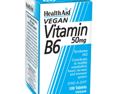 HealthAid Vitamin B6 (Pyridoxine HCl) 50mg Tablets 100`s