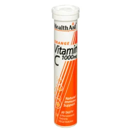 HealthAid Vitamin C 1000mg - Effervescent (Orange Flavour) Tablets 20`s