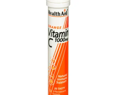 HealthAid Vitamin C 1000mg - Effervescent (Orange Flavour) Tablets 20`s
